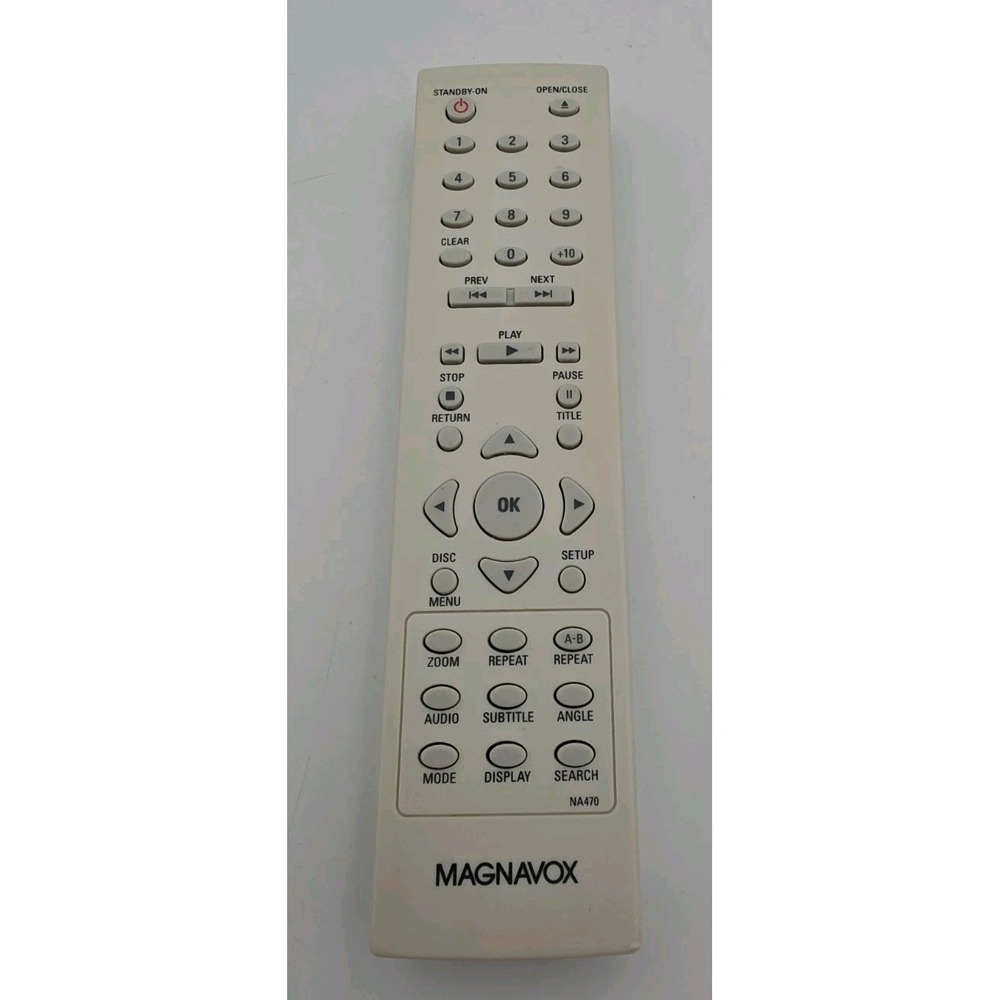Original Magnavox NA470 Remote Control MWD7006 OEM White